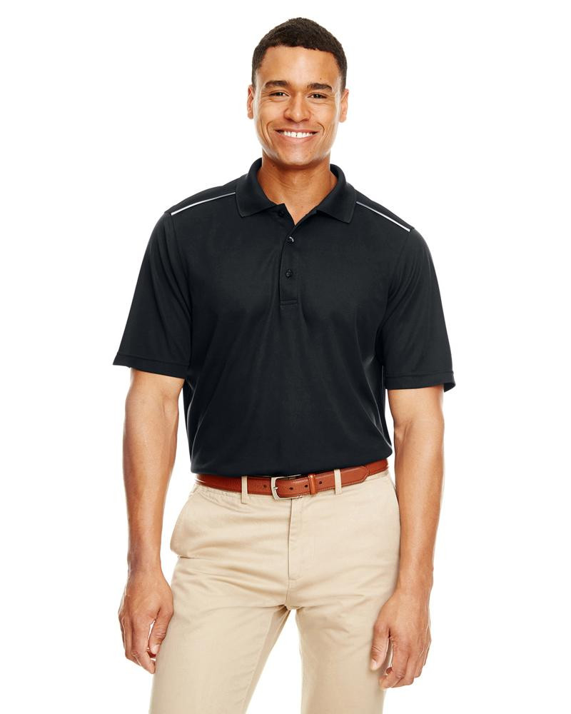 Core 365 88181R - Men's Radiant Performance Piqué Polo with Reflective Piping