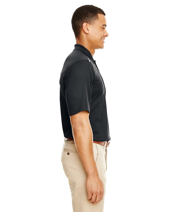 Core 365 88181R - Polo Piqué Performance Radiant pour Hommes avec Passepoil Réfléchissant