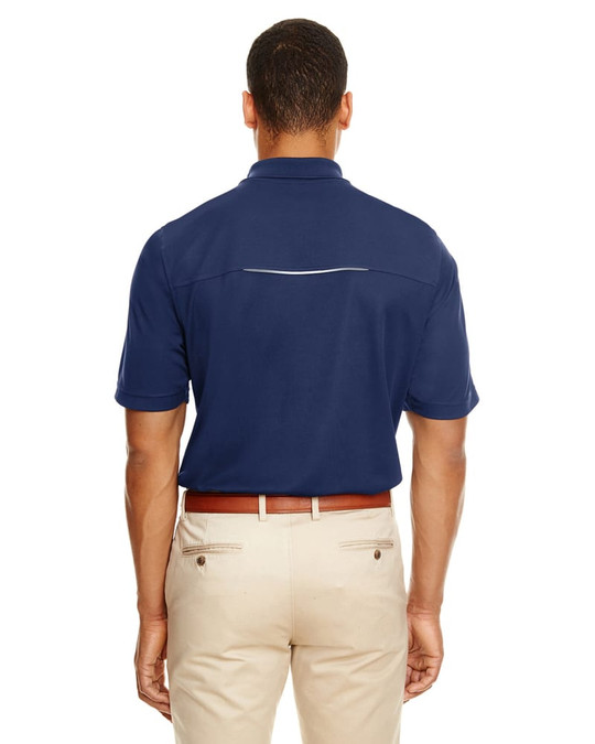 Core 365 88181R - Polo Piqué Performance Radiant pour Hommes avec Passepoil Réfléchissant