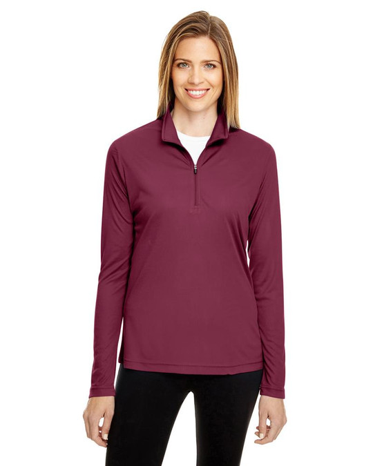 Team 365 TT31W - Quart de Zip Performance Zone pour Femmes