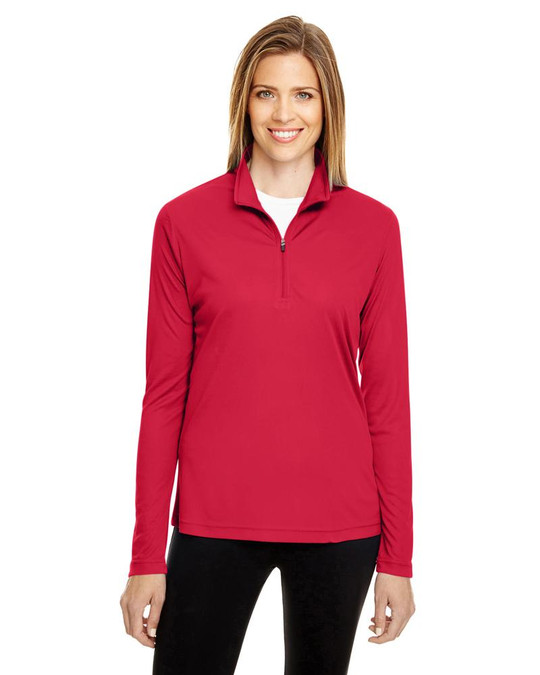 Team 365 TT31W - Quart de Zip Performance Zone pour Femmes