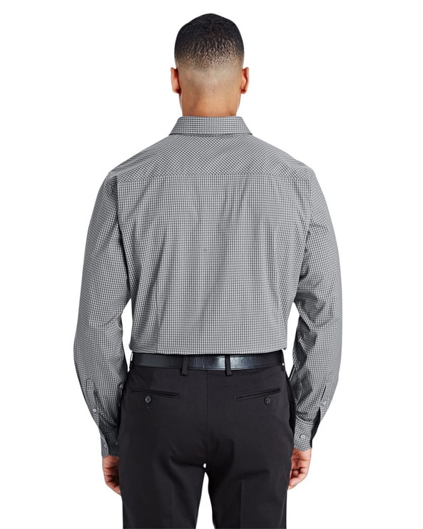Devon & Jones DG535 - Men's CrownLux Performance Tonal Mini Check Shirt
