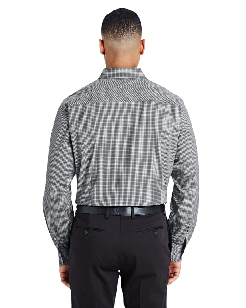 Devon & Jones DG535 - Men's CrownLux Performance Tonal Mini Check Shirt