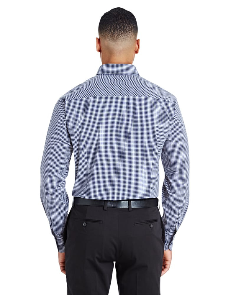 Devon & Jones DG535 - Men's CrownLux Performance Tonal Mini Check Shirt