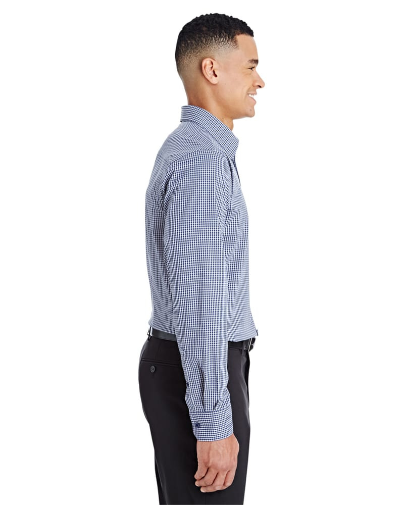Devon & Jones DG535 - Men's CrownLux Performance Tonal Mini Check Shirt