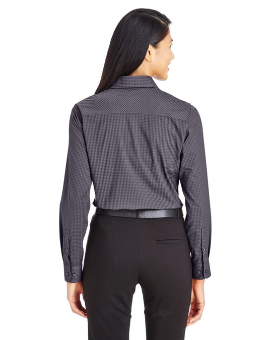 Devon & Jones DG535W - Chemise à carreaux mini ton sur ton Ladies CrownLux Performance
