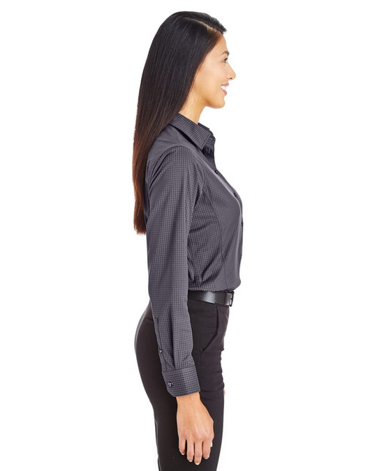 Devon & Jones DG535W - Chemise à carreaux mini ton sur ton Ladies CrownLux Performance