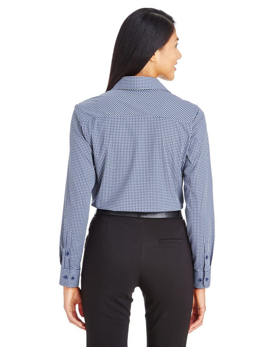 Devon & Jones DG535W - Chemise à carreaux mini ton sur ton Ladies CrownLux Performance