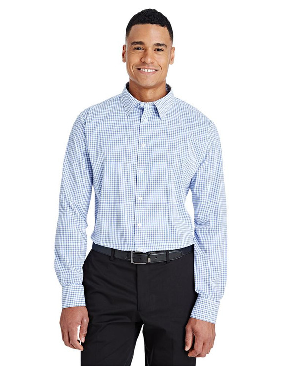 Devon & Jones DG540 - Men's CrownLux Performance Micro Windowpane Shirt