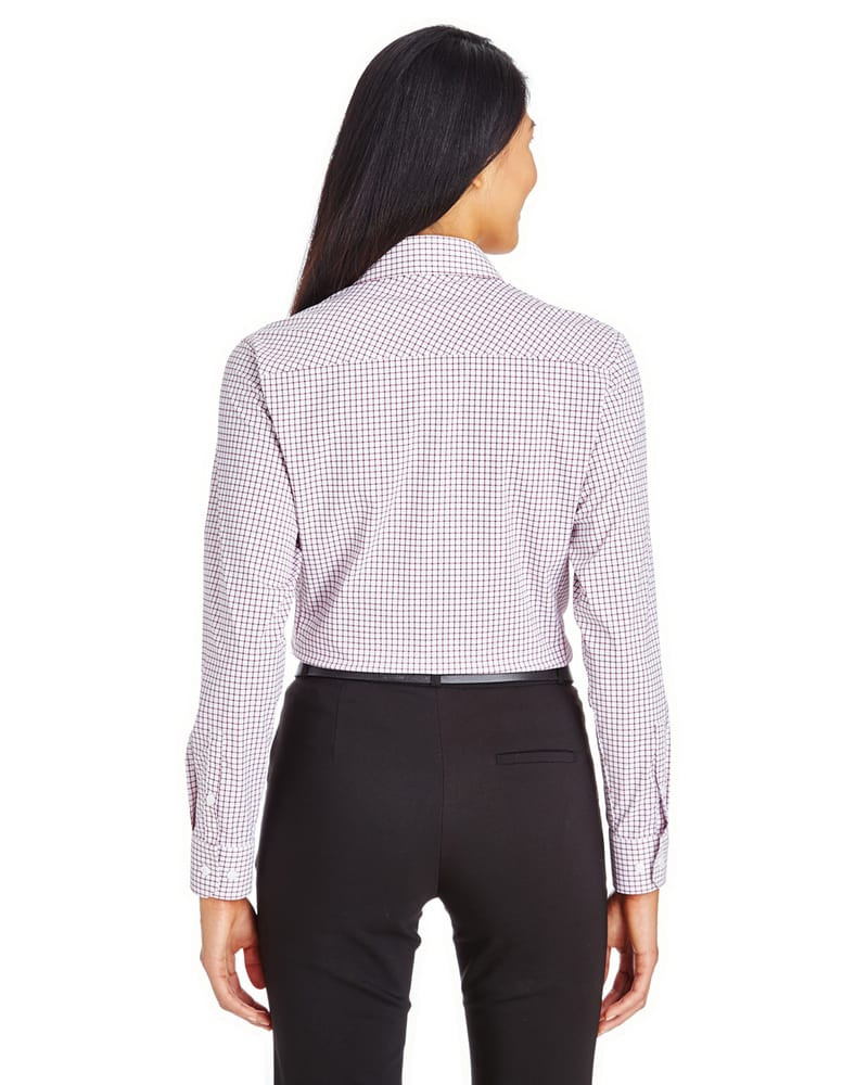 Devon & Jones DG540W - Chemise à micro-carreaux pour femmes CrownLux Performance