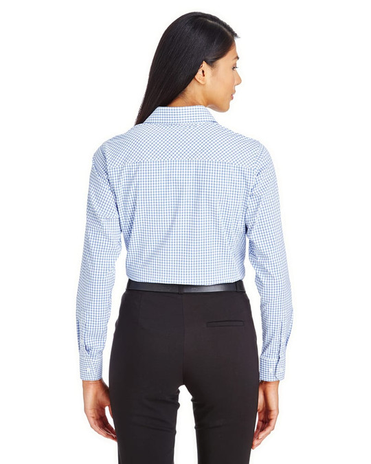 Devon & Jones DG540W - Chemise à micro-carreaux pour femmes CrownLux Performance