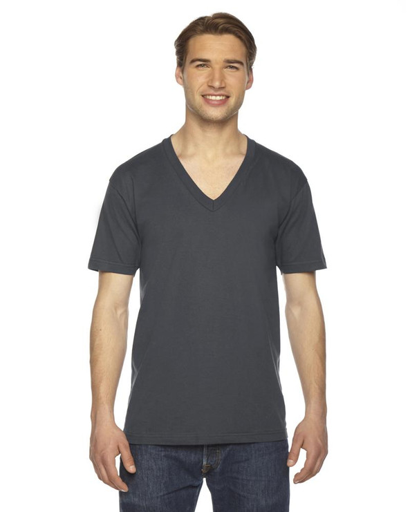 American Apparel 2456W - Unisex Fine Jersey Short-Sleeve V-Neck T-Shirt