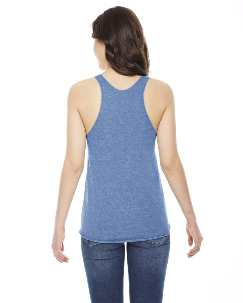 American Apparel TR308W - Camiseta sin mangas de tirantes para damas Triblend