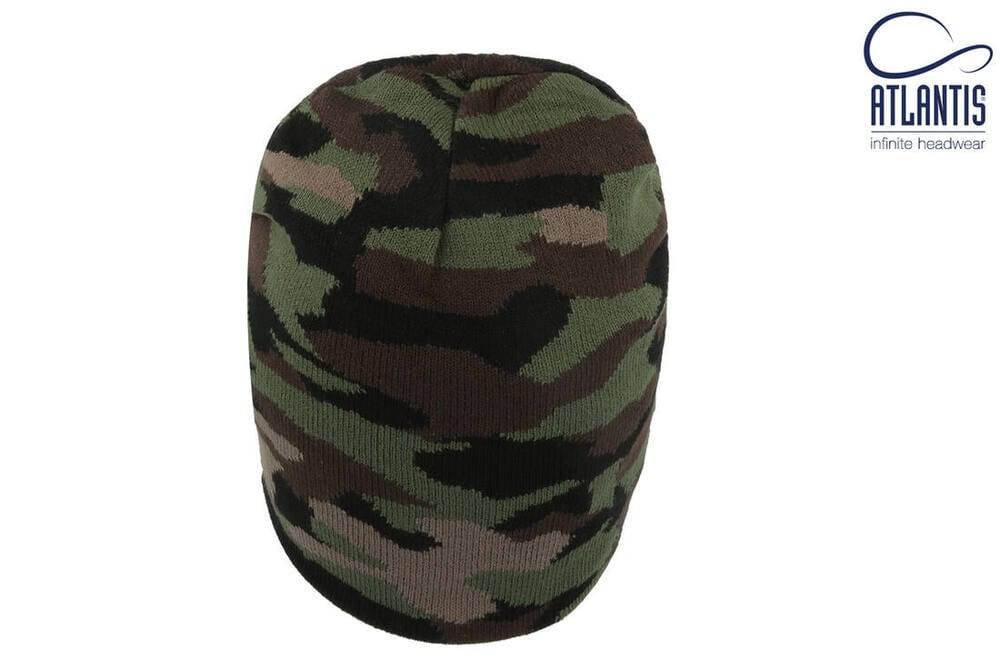 Atlantis AT122 - Camouflage Reversible Beanie