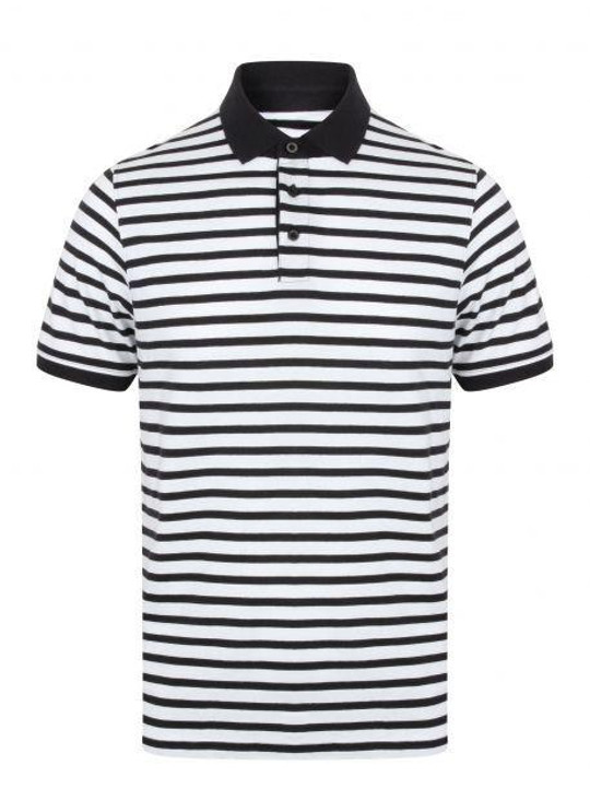 Front Row FR230 - Striped Jersey Polo Shirt