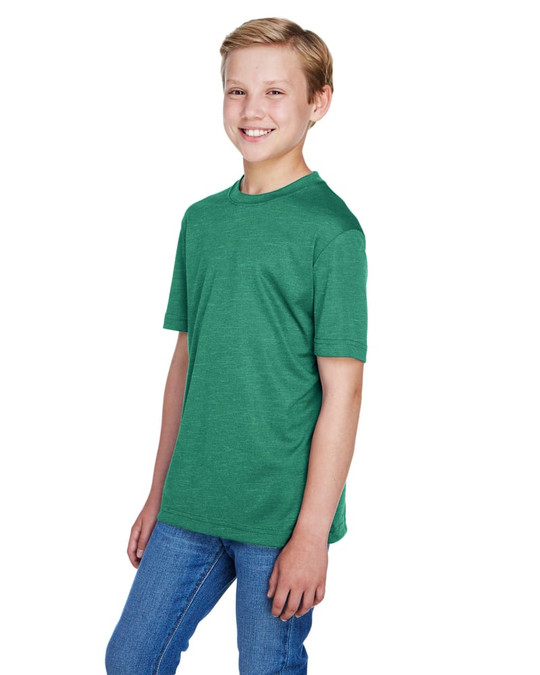 Team 365 TT11HY - T-shirt de performance Sonic Heather pour jeunes