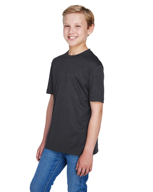 Team 365 TT11HY - T-shirt de performance Sonic Heather pour jeunes