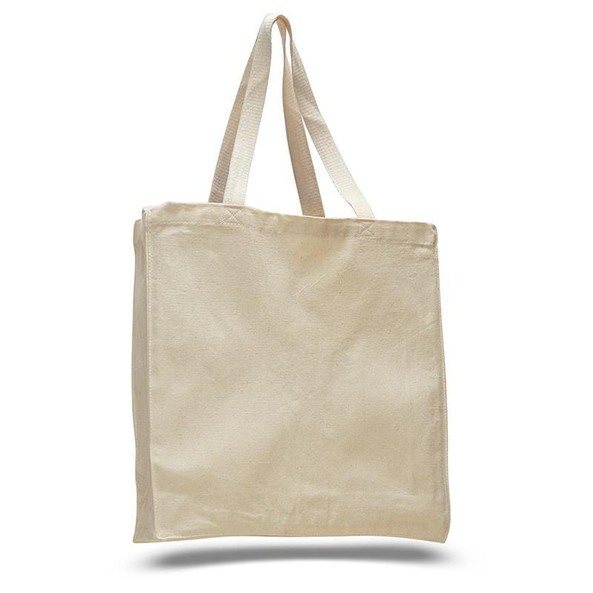 Q-Tees Q125300 - Canvas Shopper with Gusset