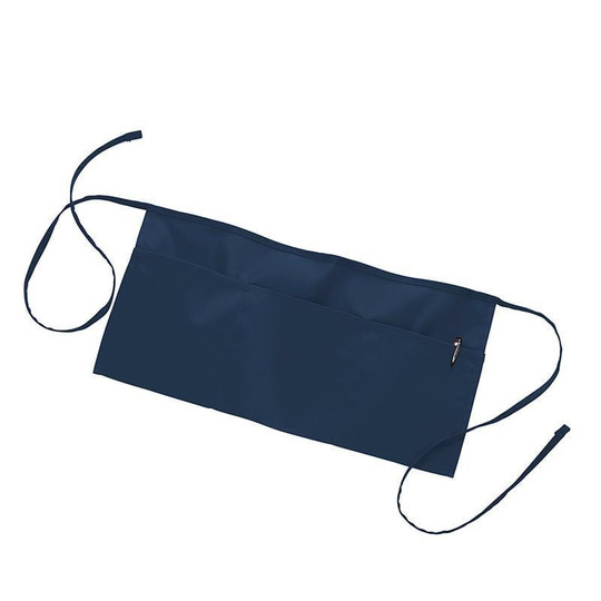 Q-Tees Q2115 - Delantal de cintura con bolsa de 3 compartimentos