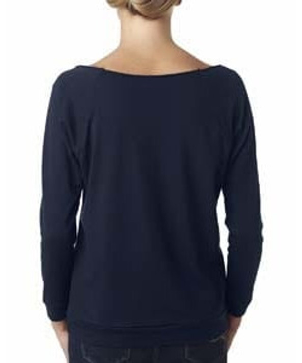 Next Level 6951 - Ladies' Terry Raw Edge Three-Quarter Sleeve Raglan