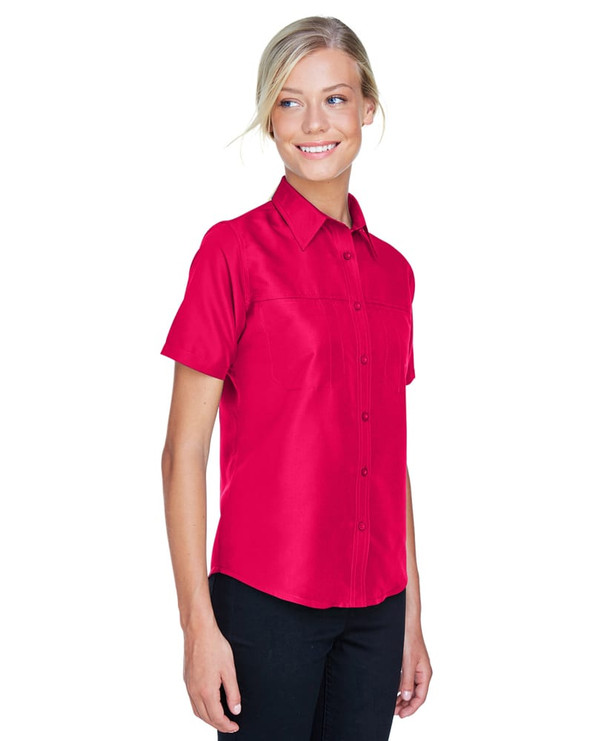 Harriton M580W - Ladies Key West Short-Sleeve Performance Staff Shirt