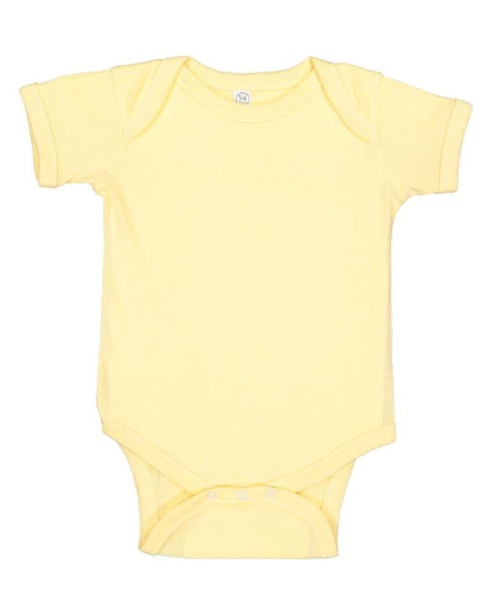 Rabbit Skins 4400 - Body bébé à épaules rabattables en côtes 5 oz pour nourrisson