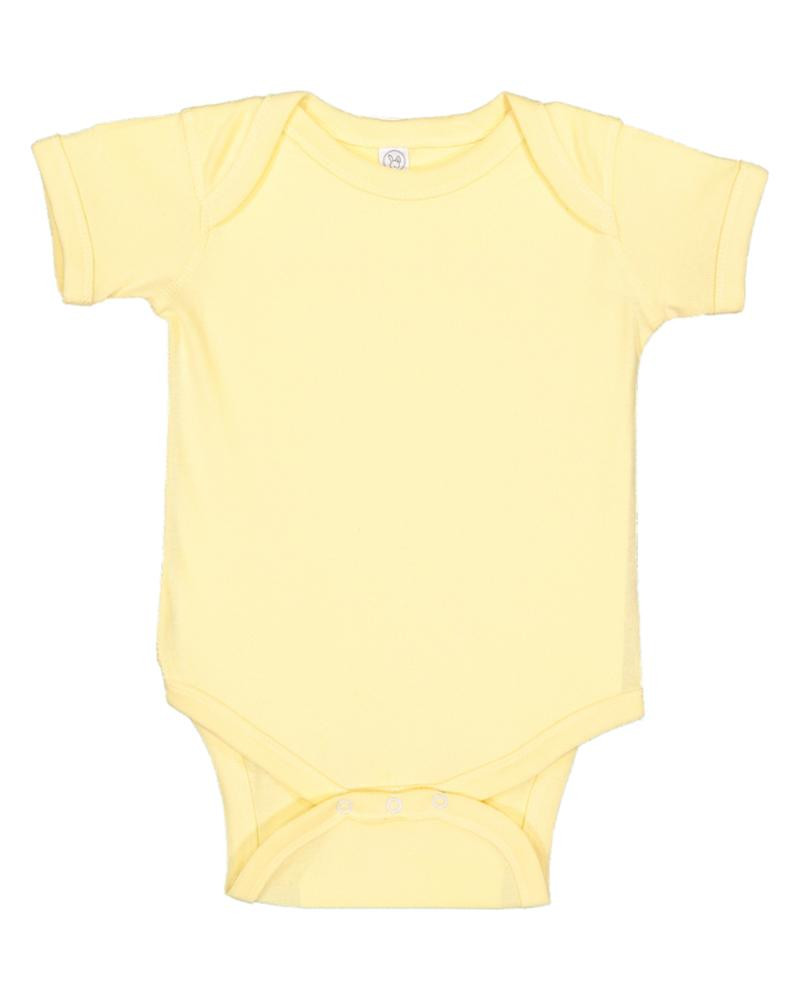 Rabbit Skins 4400 - Infant 5 oz. Baby Rib Lap Shoulder Bodysuit