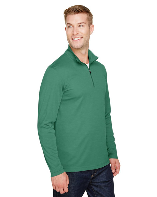 Team 365 TT31H - Quart de zip de performance pour hommes Zone Sonic Heather