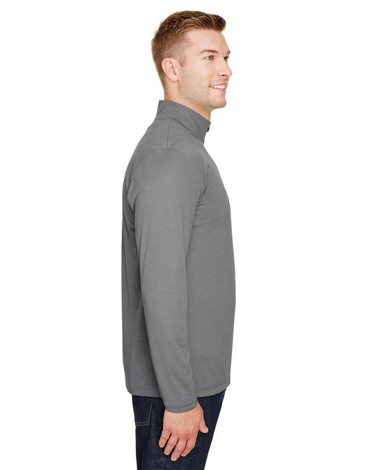 Team 365 TT31H - Quart de zip de performance pour hommes Zone Sonic Heather