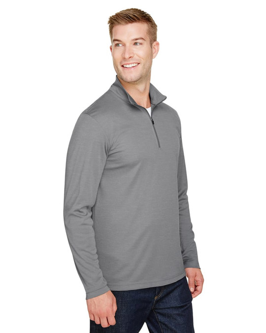 Team 365 TT31H - Quart de zip de performance pour hommes Zone Sonic Heather