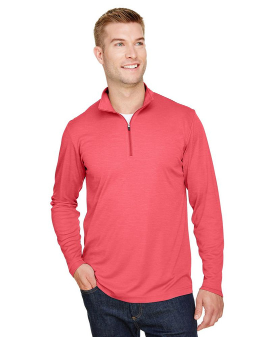 Team 365 TT31H - Quart de zip de performance pour hommes Zone Sonic Heather