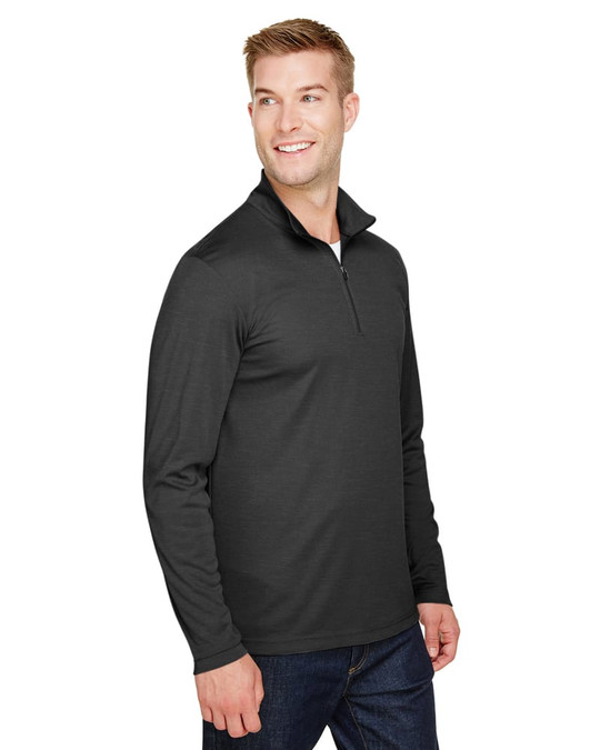 Team 365 TT31H - Quart de zip de performance pour hommes Zone Sonic Heather