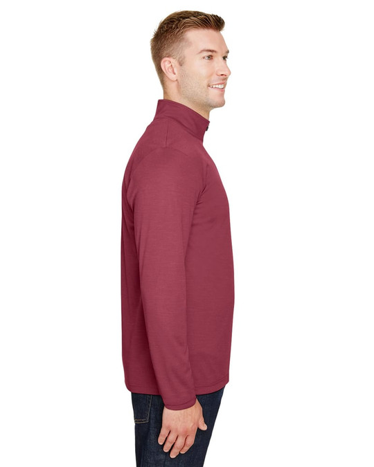 Team 365 TT31H - Quart de zip de performance pour hommes Zone Sonic Heather
