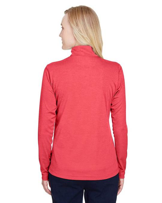 Team 365 TT31HW - Quart de zip de performance pour femmes Zone Sonic Heather