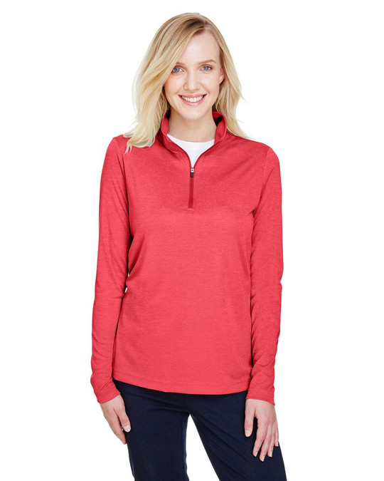 Team 365 TT31HW - Quart de zip de performance pour femmes Zone Sonic Heather