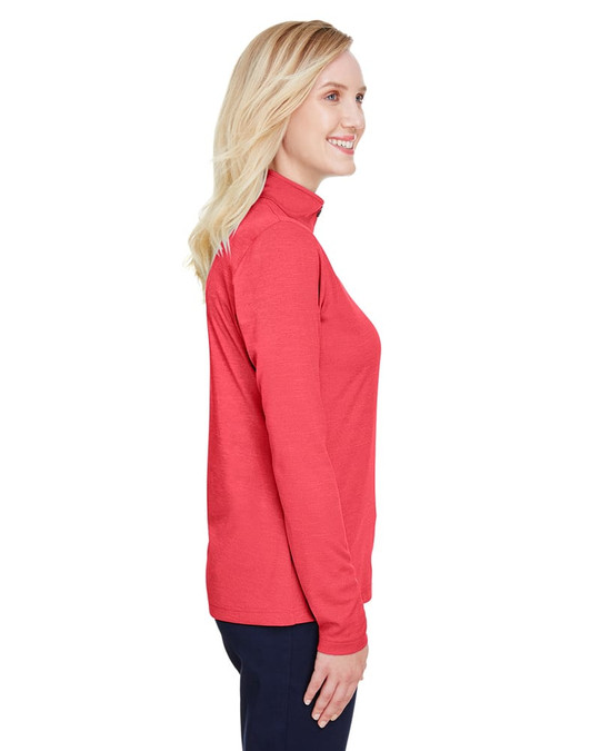 Team 365 TT31HW - Quart de zip de performance pour femmes Zone Sonic Heather