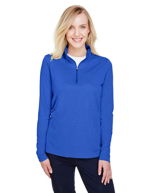 Team 365 TT31HW - Quart de zip de performance pour femmes Zone Sonic Heather