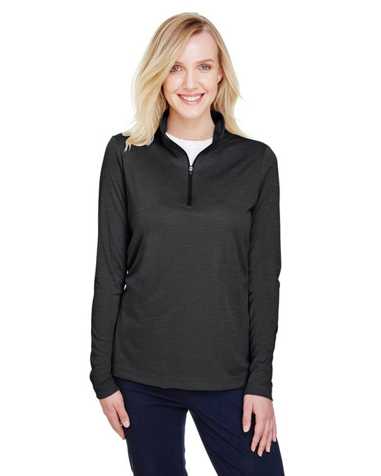 Team 365 TT31HW - Quart de zip de performance pour femmes Zone Sonic Heather