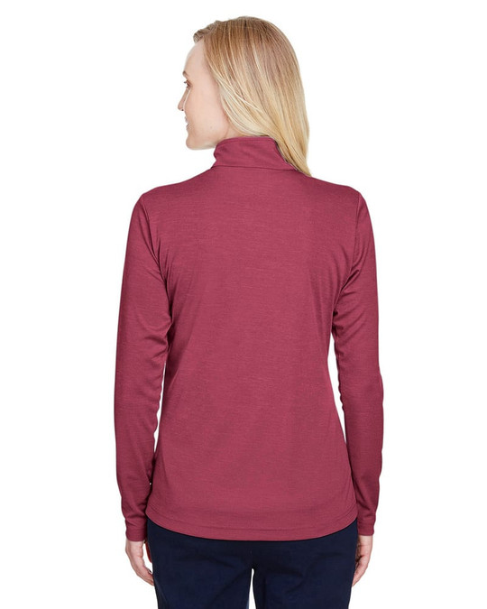 Team 365 TT31HW - Quart de zip de performance pour femmes Zone Sonic Heather