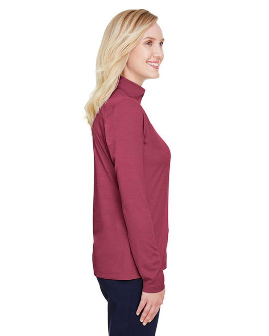Team 365 TT31HW - Quart de zip de performance pour femmes Zone Sonic Heather