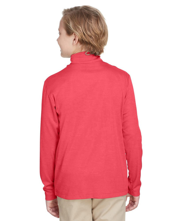 Team 365 TT31HY - Youth Zone Sonic Heather Performance Quarter-Zip