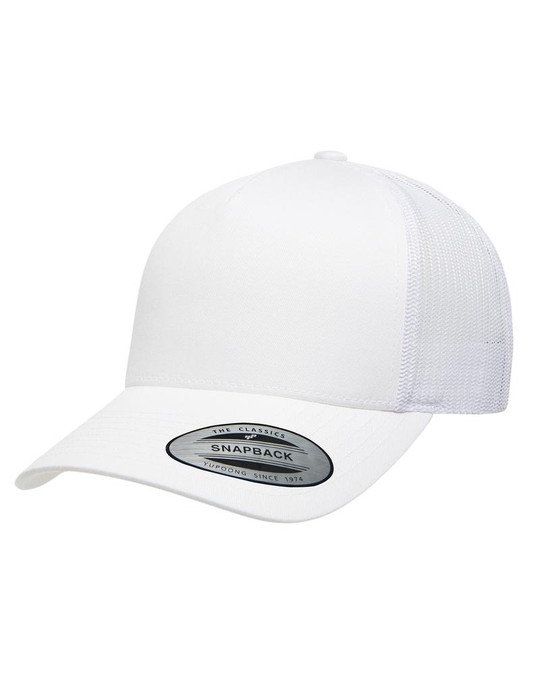 Yupoong 6506 - Casquette Trucker Rétro 5 Panneaux pour Adultes