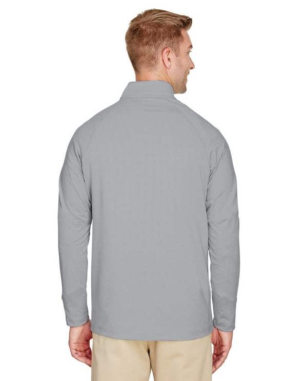 Devon & Jones DG480 - Men's CrownLux Performance Clubhouse Micro-Stripe Quarter-Zip