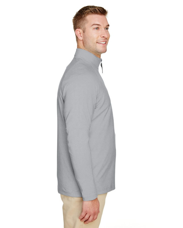 Devon & Jones DG480 - Men's CrownLux Performance Clubhouse Micro-Stripe Quarter-Zip