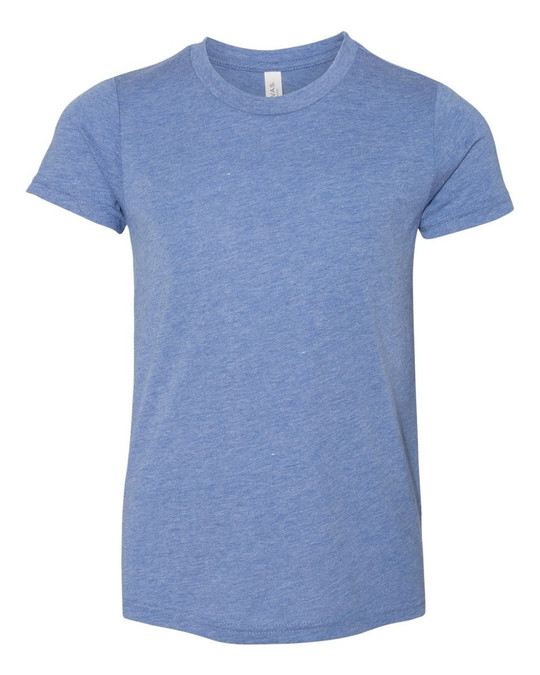 Bella+Canvas 3413Y - Camiseta de Manga Corta Triblend para Jóvenes
