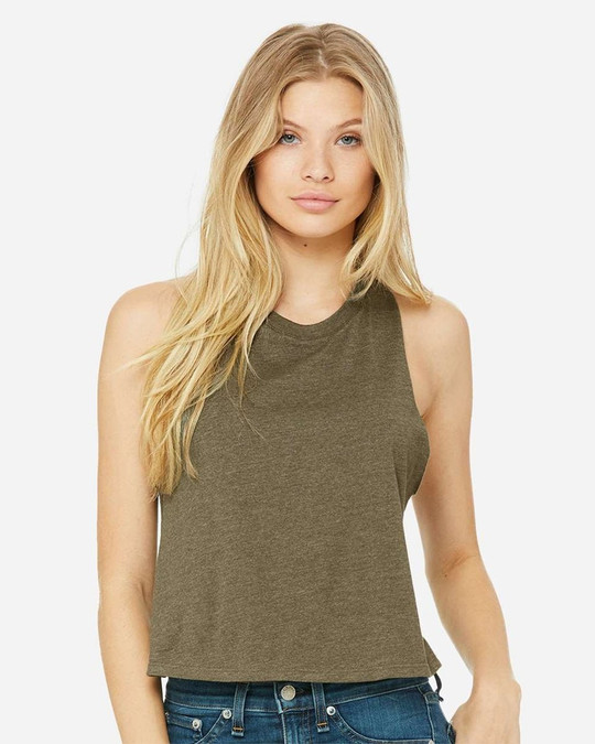 Bella+Canvas 6682 - Ladies Racerback Cropped Tank