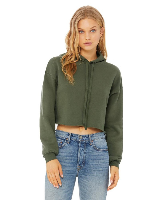 Bella+Canvas B7502 - Hoodie court en molleton pour dames