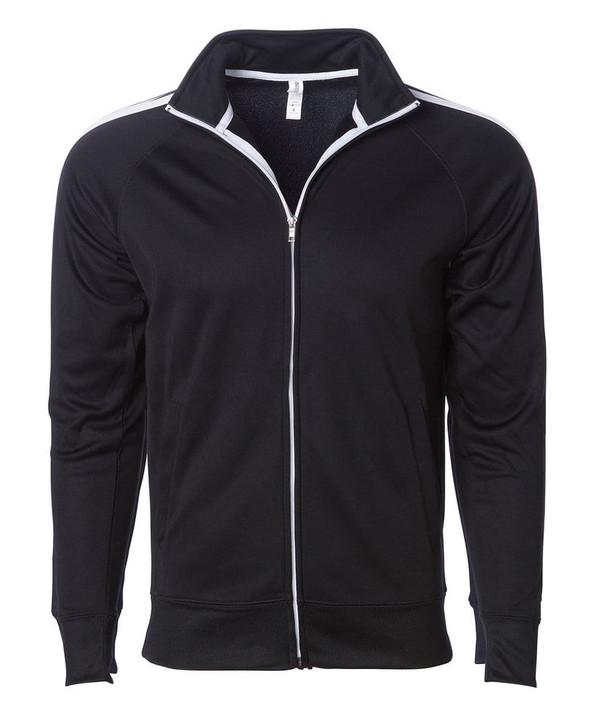 Independent Trading Co. EXP70PTZ - Unisex Lightweight Poly-tech Zip Track Jacket