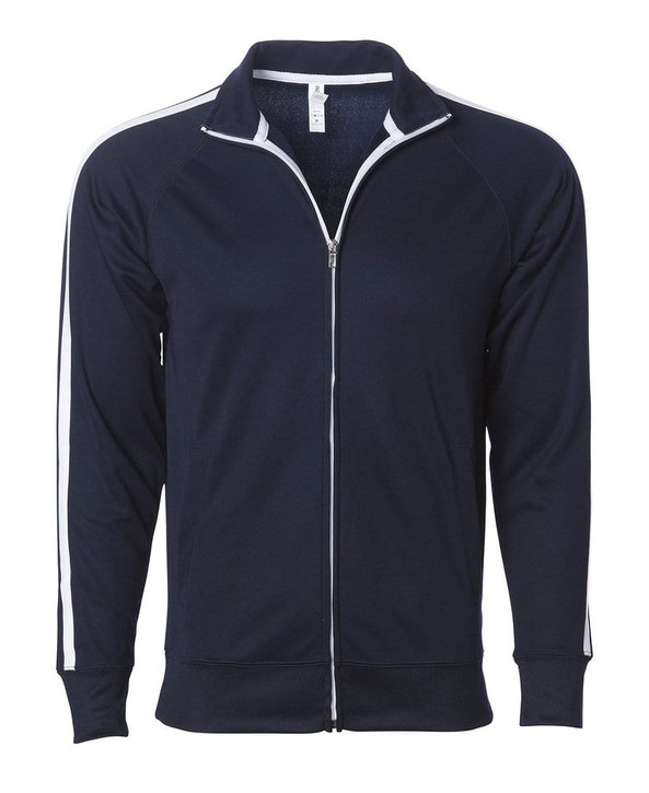 Independent Trading Co. EXP70PTZ - Unisex Lightweight Poly-tech Zip Track Jacket