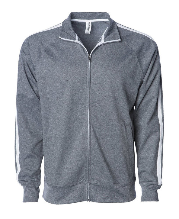 Independent Trading Co. EXP70PTZ - Unisex Lightweight Poly-tech Zip Track Jacket